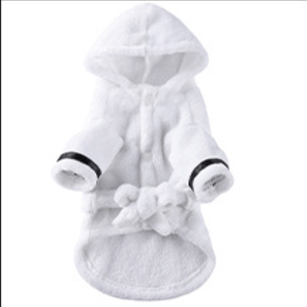 Coral Fleece Pet Bathrobe and Towel