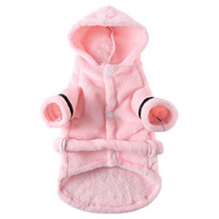 Coral Fleece Pet Bathrobe and Towel