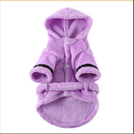 Coral Fleece Pet Bathrobe and Towel